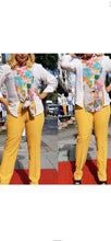 Load image into Gallery viewer, WOMEN'S PATCHWORK LONG SLEEVE PRINTING TOP AND PANTS 2-PIECE SET
