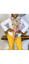 Load image into Gallery viewer, WOMEN'S PATCHWORK LONG SLEEVE PRINTING TOP AND PANTS 2-PIECE SET
