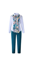 Load image into Gallery viewer, WOMEN'S PATCHWORK LONG SLEEVE PRINTING TOP AND PANTS 2-PIECE SET
