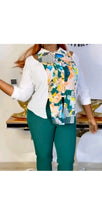 Load image into Gallery viewer, WOMEN'S PATCHWORK LONG SLEEVE PRINTING TOP AND PANTS 2-PIECE SET
