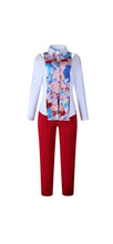 Load image into Gallery viewer, WOMEN'S PATCHWORK LONG SLEEVE PRINTING TOP AND PANTS 2-PIECE SET

