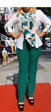 Load image into Gallery viewer, WOMEN'S PATCHWORK LONG SLEEVE PRINTING TOP AND PANTS 2-PIECE SET
