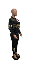 Load image into Gallery viewer, WOMEN'S FASHION LEOPARD AND CAMOUFLAGE PRINTED HOODIE AND PANTS 2-PIECE SETS
