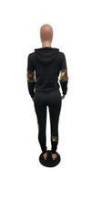 Load image into Gallery viewer, WOMEN'S FASHION LEOPARD AND CAMOUFLAGE PRINTED HOODIE AND PANTS 2-PIECE SETS
