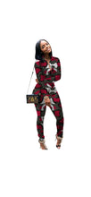 Load image into Gallery viewer, LAPEL SINGLE-BREASTED LONG SLEEVE CAMOUFLAGE PRINT SHIRT AND SLIM PANTS
