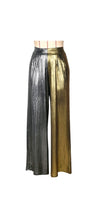 Load image into Gallery viewer, WOMEN'S CREATIVE COLOR BLOCKING WIDE LEG TROUSERS
