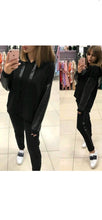 Load image into Gallery viewer, WOMEN'S CASUAL SOLID COLOR LOOSE HOODIE AND SWEAT PANTS 2-PIECE SET

