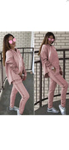 Load image into Gallery viewer, WOMEN'S CASUAL SOLID COLOR LOOSE HOODIE AND SWEAT PANTS 2-PIECE SET
