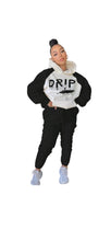 Load image into Gallery viewer, WOMEN'S FASHION LETTER PRINTING COLOR BLOCKING HOODIE AND SWEATPANTS 2-PIECE SET
