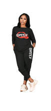 Load image into Gallery viewer, CASUAL LETTER PRINTING SWEATSHIRT AND PANTS SET
