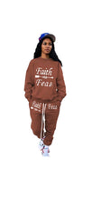 Load image into Gallery viewer, CASUAL LETTER PRINTING SWEATSHIRT AND SWEAT PANTS 2-PIECE SET
