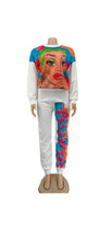 Load image into Gallery viewer, WOMEN'S CASUAL GRAPHIC PRINTING SWEATSHIRT AND SWEATPANTS 2-PIECE SET
