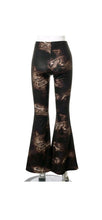 Load image into Gallery viewer, WOMEN'S SERPENTINE PRINTING HIGH WAISTED FLARE PANTS
