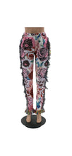 Load image into Gallery viewer, WOMEN'S FASHION COLOR PATTERN TASSEL PANTS
