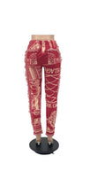 Load image into Gallery viewer, WOMEN'S FASHION COLOR PATTERN TASSEL PANTS
