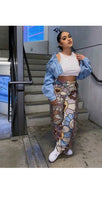 Load image into Gallery viewer, WOMEN'S FASHION COLOR PATTERN TASSEL PANTS
