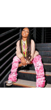Load image into Gallery viewer, WOMENS COLOR BLOCKING MULTI-POCKET OVERALL PANTS
