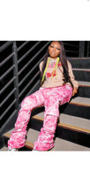 Load image into Gallery viewer, WOMENS COLOR BLOCKING MULTI-POCKET OVERALL PANTS
