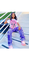 Load image into Gallery viewer, WOMENS COLOR BLOCKING MULTI-POCKET OVERALL PANTS
