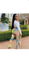 Load image into Gallery viewer, WOMENS GRAPHIC COLORED PRINTED MESH SEE-THROUGH COLOR
