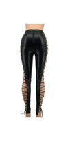 Load image into Gallery viewer, WOMEN SEXY LACE UP CUT OFF PANTS
