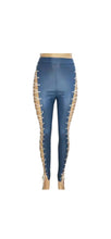 Load image into Gallery viewer, WOMEN SEXY LACE UP CUT OFF PANTS
