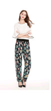 Load image into Gallery viewer, WOMEN'S FASHION MULTICOLOR FLOWER PRINTED CASUAL PANTS
