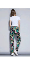 Load image into Gallery viewer, WOMEN'S FASHION MULTICOLOR FLOWER PRINTED CASUAL PANTS
