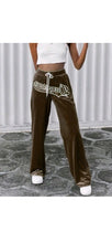Load image into Gallery viewer, WOMENS CASUAL LETTER EMBROIDERY PANTS
