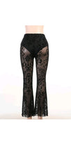 Load image into Gallery viewer, WOMENS FASHION SEE-THROUGH FLARE PANTS
