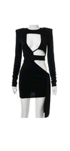 Load image into Gallery viewer, WOMEN'S FASHION SOLID COLOR CUT OUT KNOTTED DRESS
