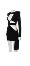 Load image into Gallery viewer, WOMEN'S FASHION SOLID COLOR CUT OUT KNOTTED DRESS

