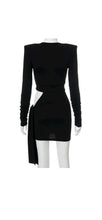 Load image into Gallery viewer, WOMEN'S FASHION SOLID COLOR CUT OUT KNOTTED DRESS
