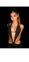 Load image into Gallery viewer, SEXY SOLID COLOR CUT OUT LACE UP HALTER NECK BACKLESS BODYCON DRESS
