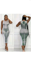 Load image into Gallery viewer, UNIQUE BODY PRINTING SLEEVELESS MIDI LENGTH BODYCON DRESS
