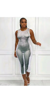 Load image into Gallery viewer, UNIQUE BODY PRINTING SLEEVELESS MIDI LENGTH BODYCON DRESS
