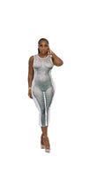 Load image into Gallery viewer, UNIQUE BODY PRINTING SLEEVELESS MIDI LENGTH BODYCON DRESS
