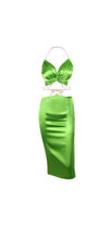 Load image into Gallery viewer, WOMENS CUT OUT LACE UP SIDE-SLIT DRESS
