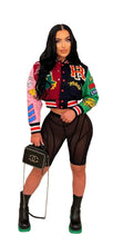 Load image into Gallery viewer, MULTI COLOR BASEBALL VARSITY JACKET SHORT COAT
