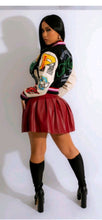 Load image into Gallery viewer, MULTI-COLOR BUTTON UP VARSITY BASEBALL JACKET SHORT COAT
