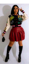 Load image into Gallery viewer, MULTI-COLOR BUTTON UP VARSITY BASEBALL JACKET SHORT COAT
