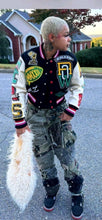 Load image into Gallery viewer, MULTI-COLOR BUTTON UP VARSITY BASEBALL JACKET SHORT COAT
